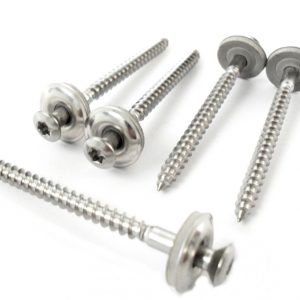 Spenglerschrauben TORX Holzschrauben Edelstahl VA 4,5 mm 2tlg 15mm Dichtscheibe